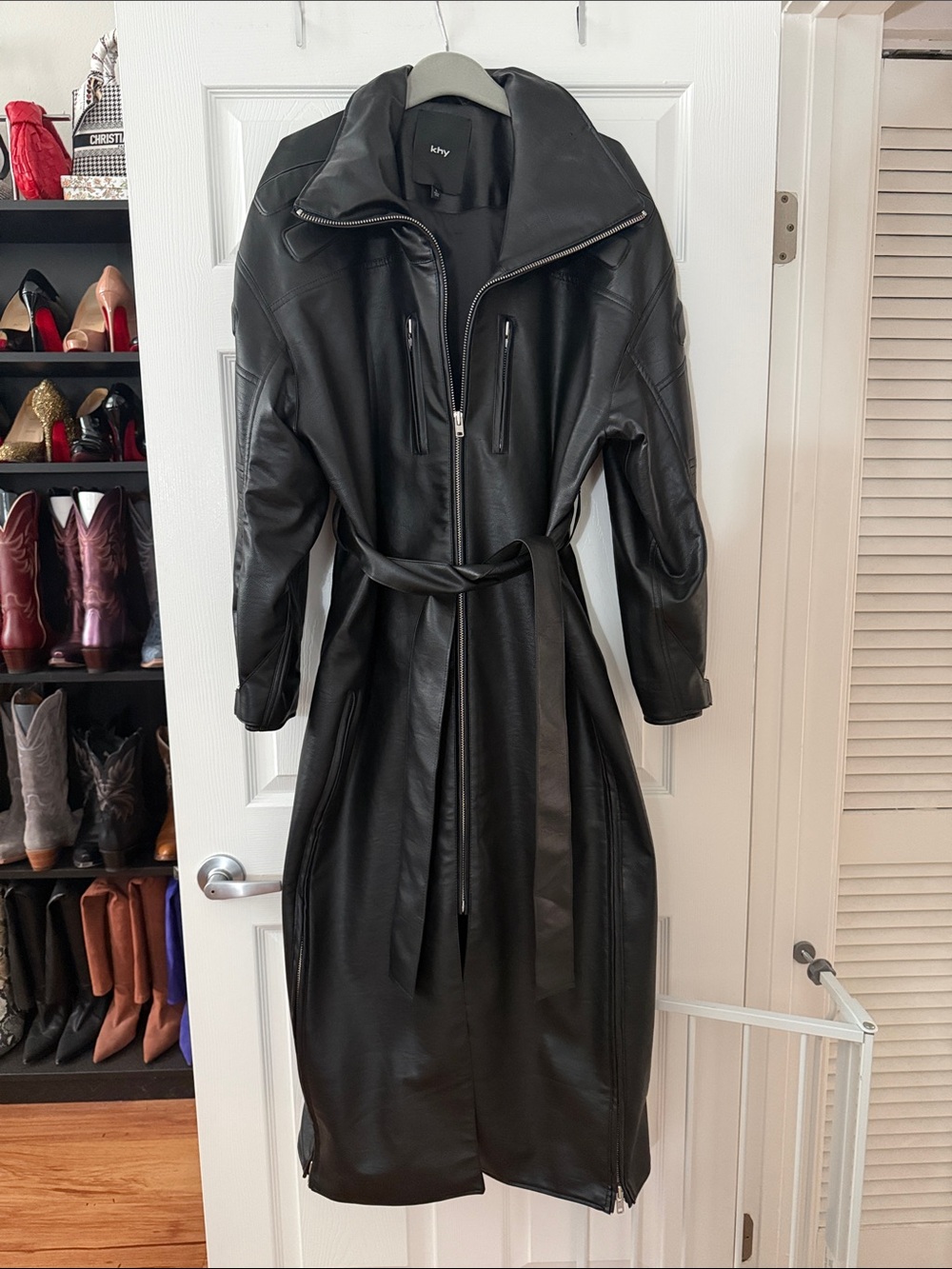 KHY Collection Archive- Faux Leather Trench L